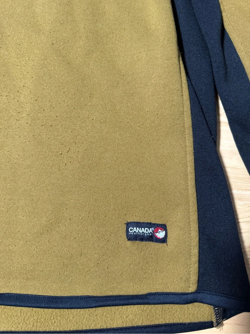 Canada Weather Gear Men’s Olive Green Black Quarter Zip